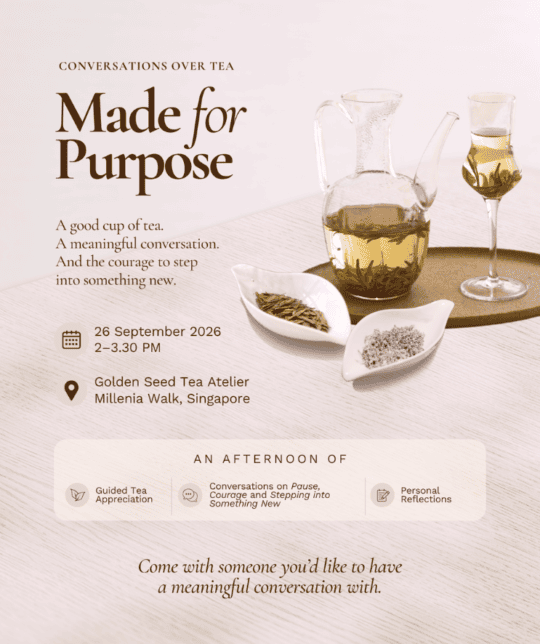 Conversation Over Tea: Made For Purpose